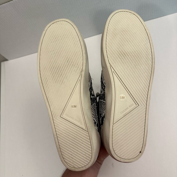 Gianni Bini Animal Print High Top Sneaker | Suede Glitter Sneaker Size 9.5 - Picture 8 of 13